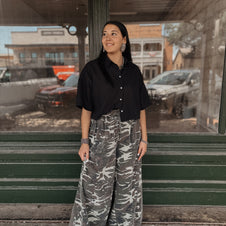 Camo Denim Pants