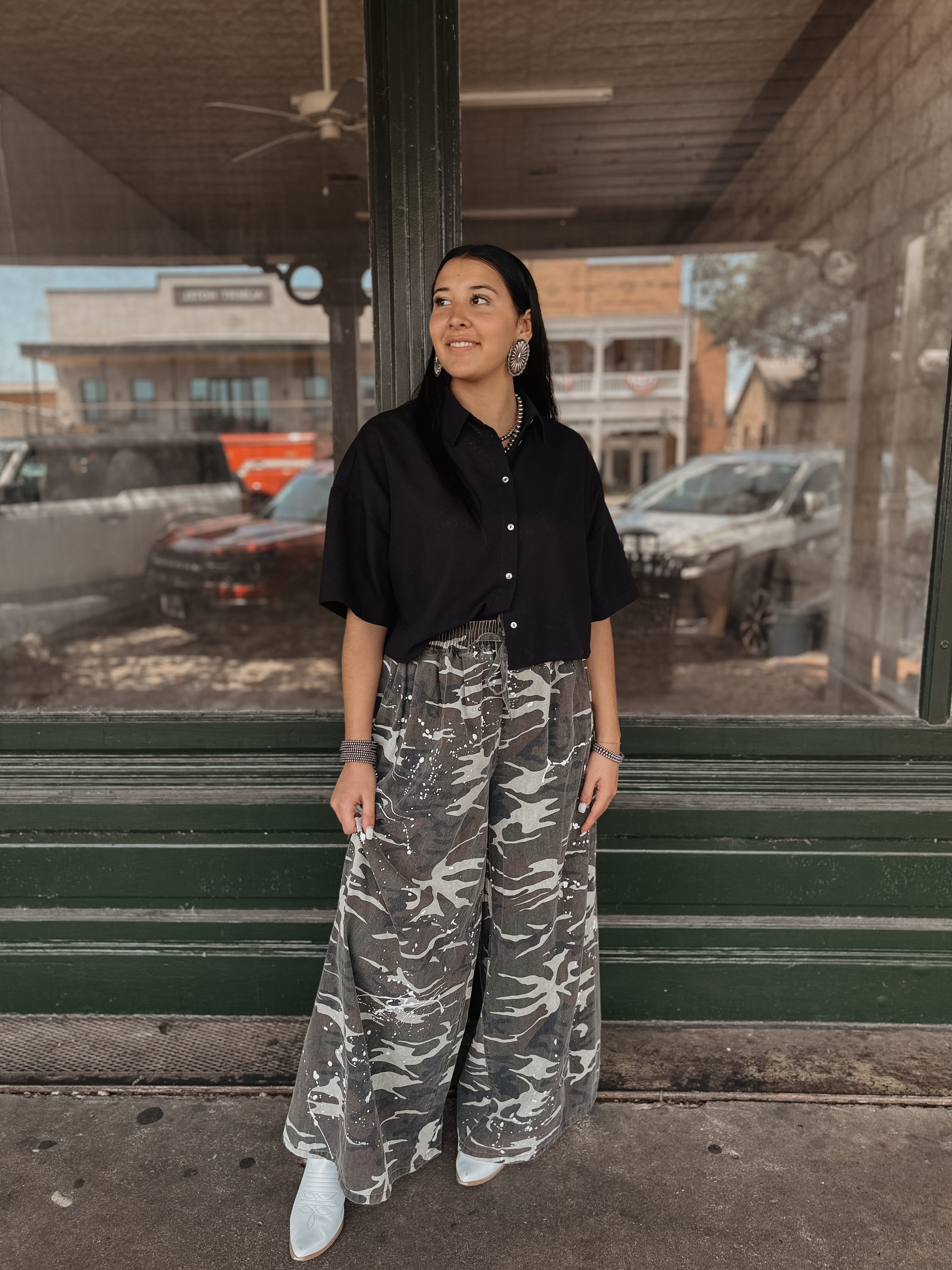 Camo Denim Pants