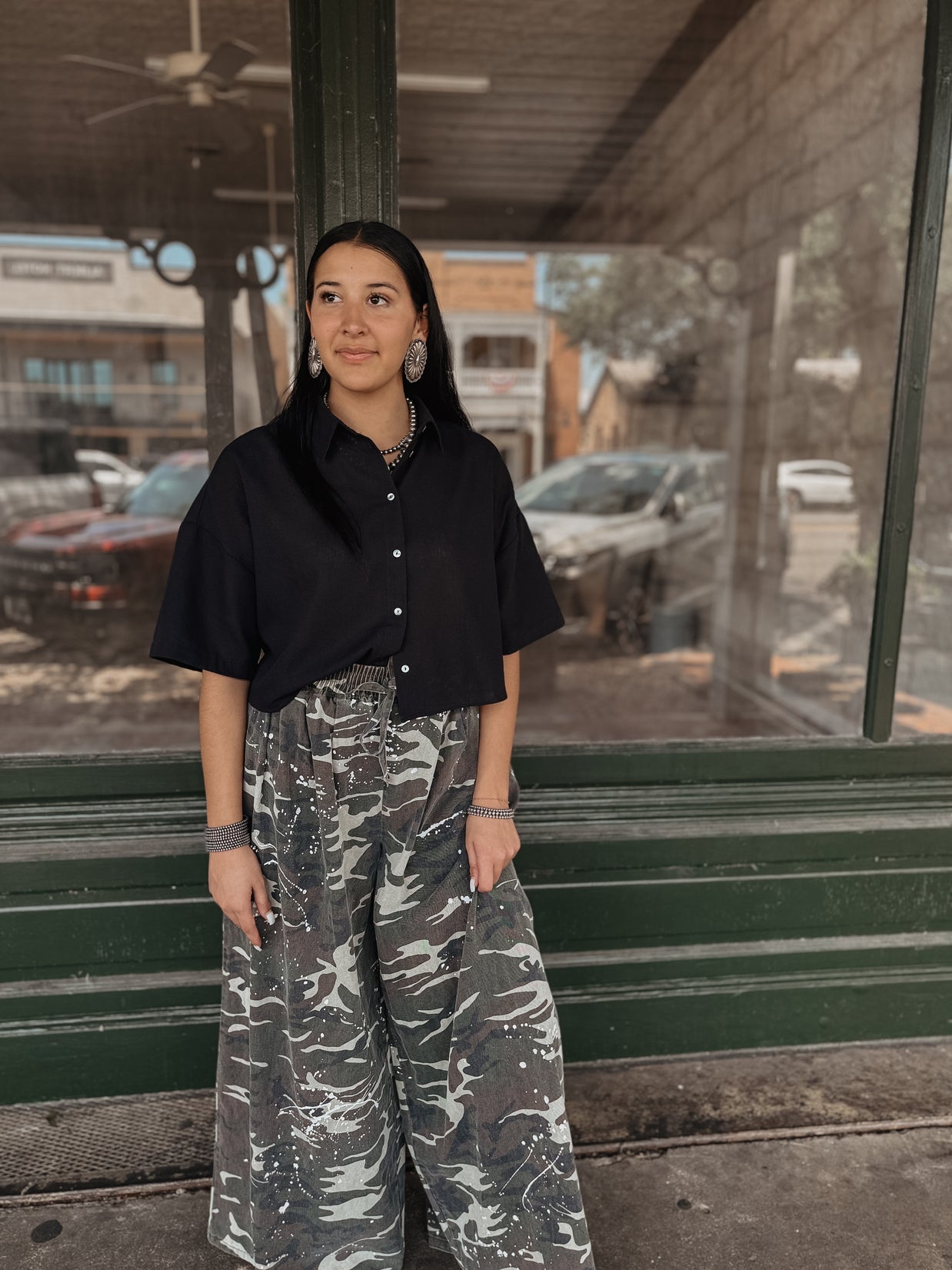 Camo Denim Pants