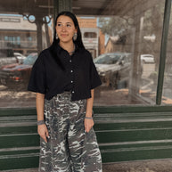 Camo Denim Pants