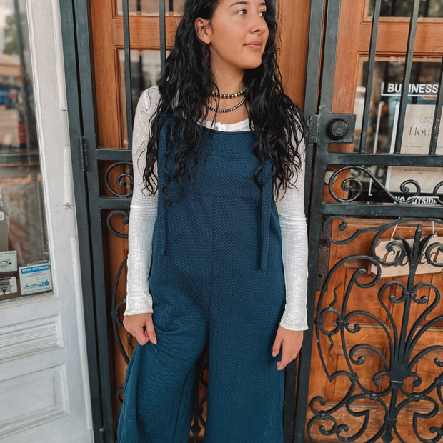 Textured Overalls