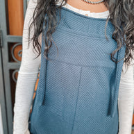 Textured Overalls