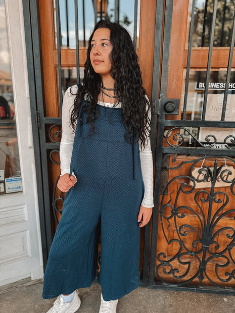 Textured Overalls