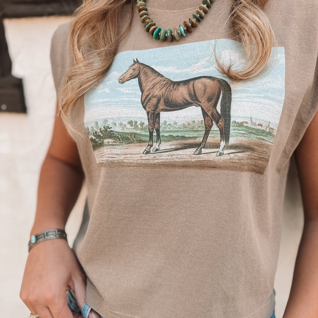 Horse Painting Boxy Tank