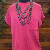 Candie Ribbed Pocket Tee