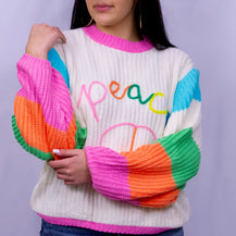 Peace Colorblock Sweater