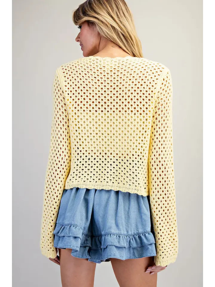 Sunny Shine Crochet Sweater