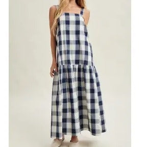 Madras Midi Dress