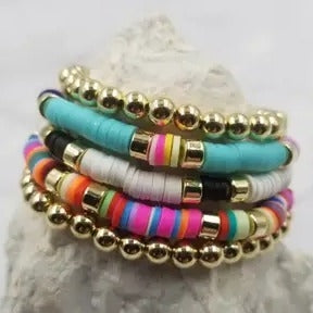 Heishi Bracelet Set