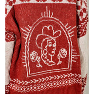 Cowgirl Printed Sweater