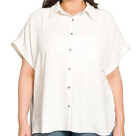 Airflow Button Down Shirt Plus