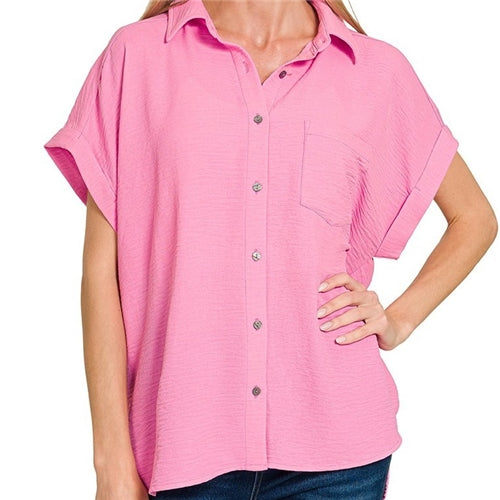Airflow Button Down Shirt Plus