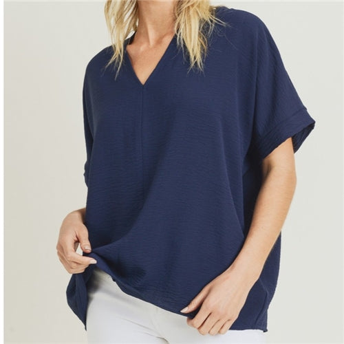 Boxy Vee Blouse