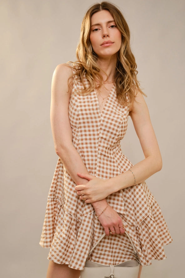 Lovely Lady Gingham Dress