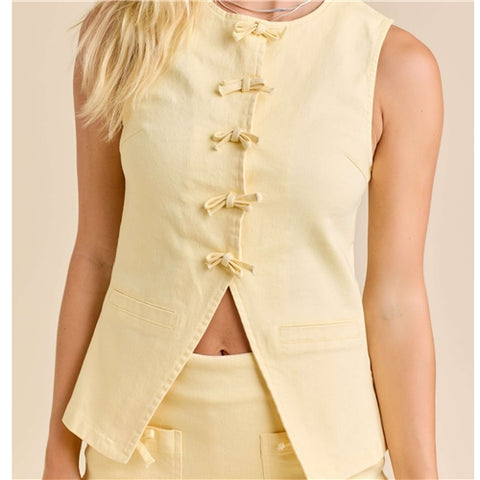 Butter Bow Vest