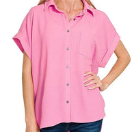 Airflow Button Down Shirt Plus