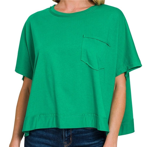Exposed Seam Boxy Top