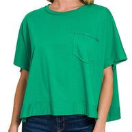 Exposed Seam Boxy Top