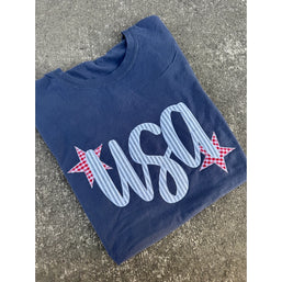 USA Embroidered Graphic Tee