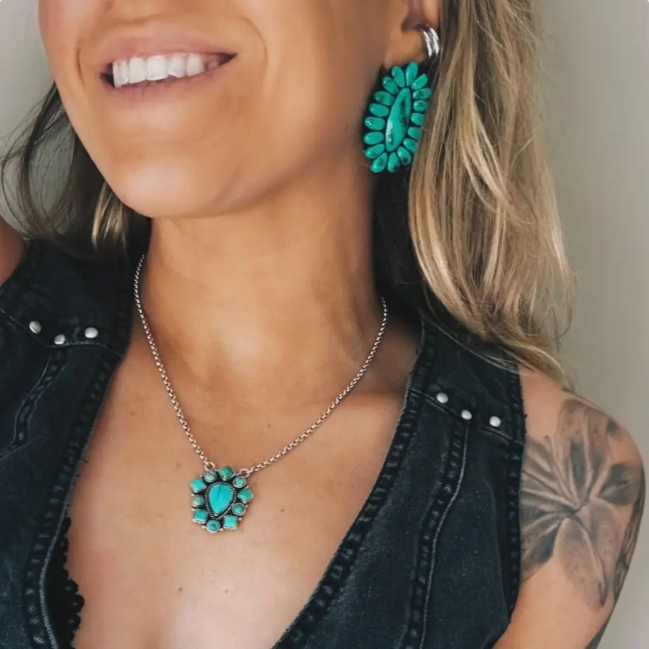 Ellipse Concho Earrings
