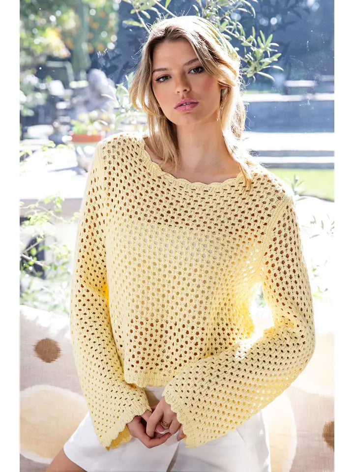 Sunny Shine Crochet Sweater