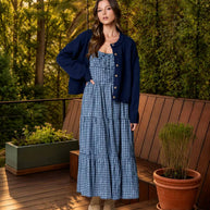 Pepper Plaid Midi Dress