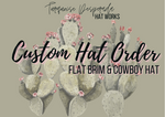 Flat Brim & Cowboy CUSTOM HAT Order