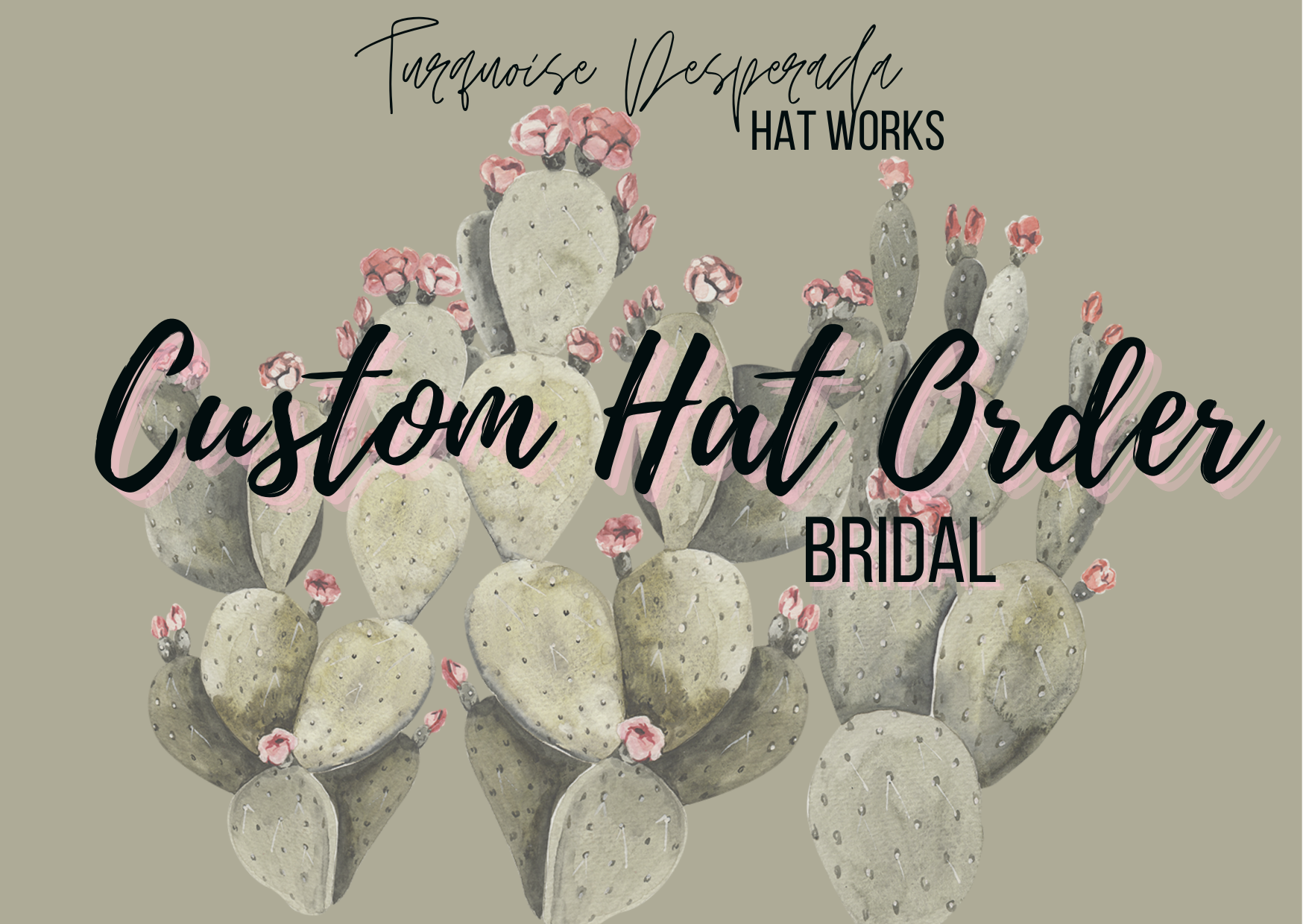 Bridal CUSTOM HAT Order