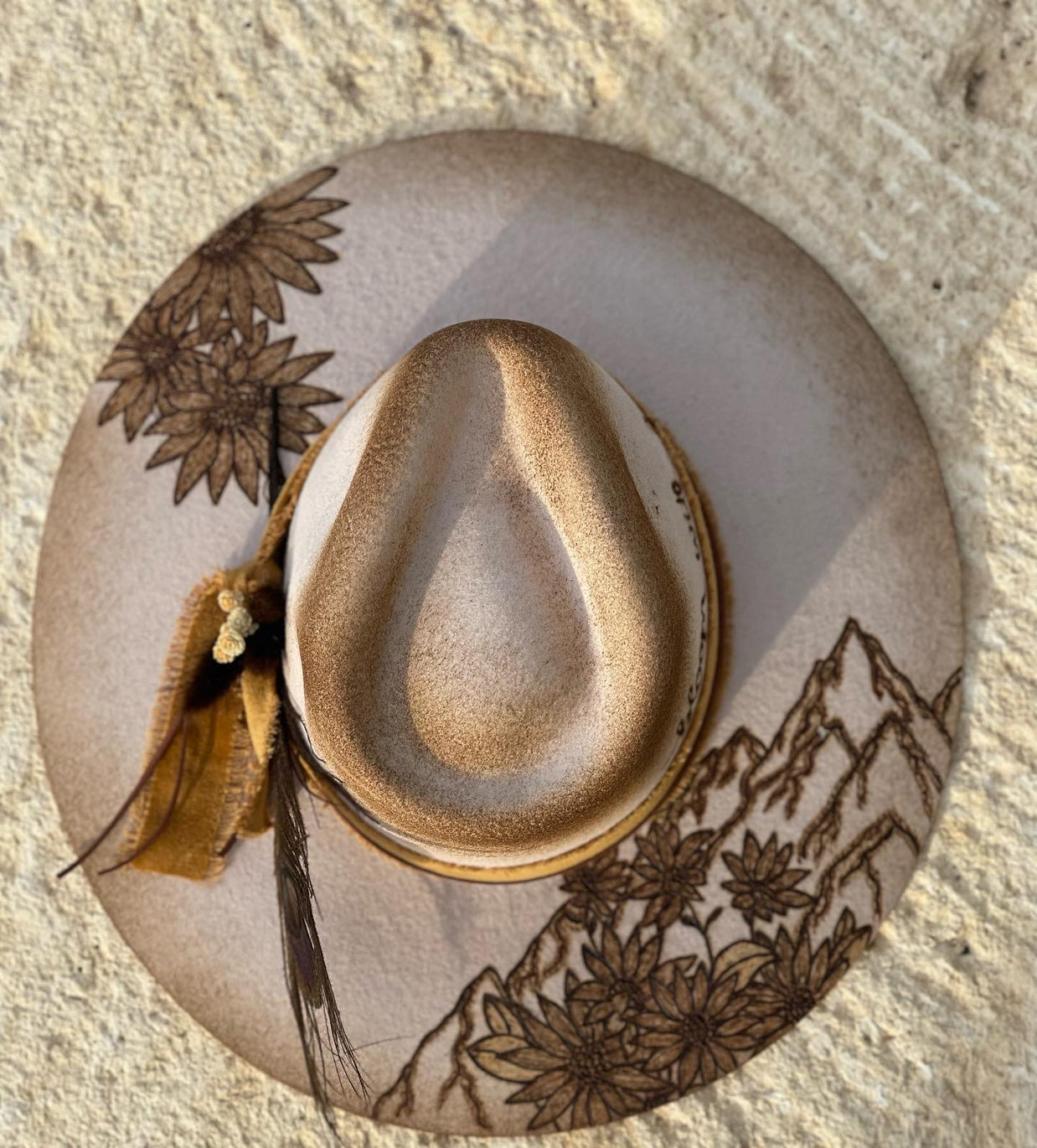 Sunflowers & Mountains Hat